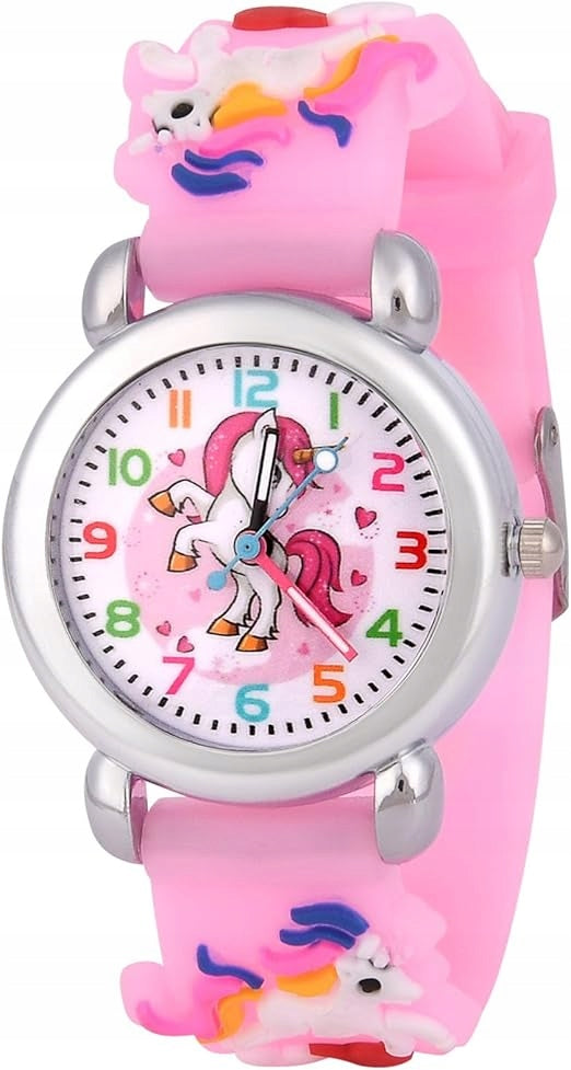 CHILDREN'S WATCH UNICORN PINK 3D ANALOG 3-11 YEARS