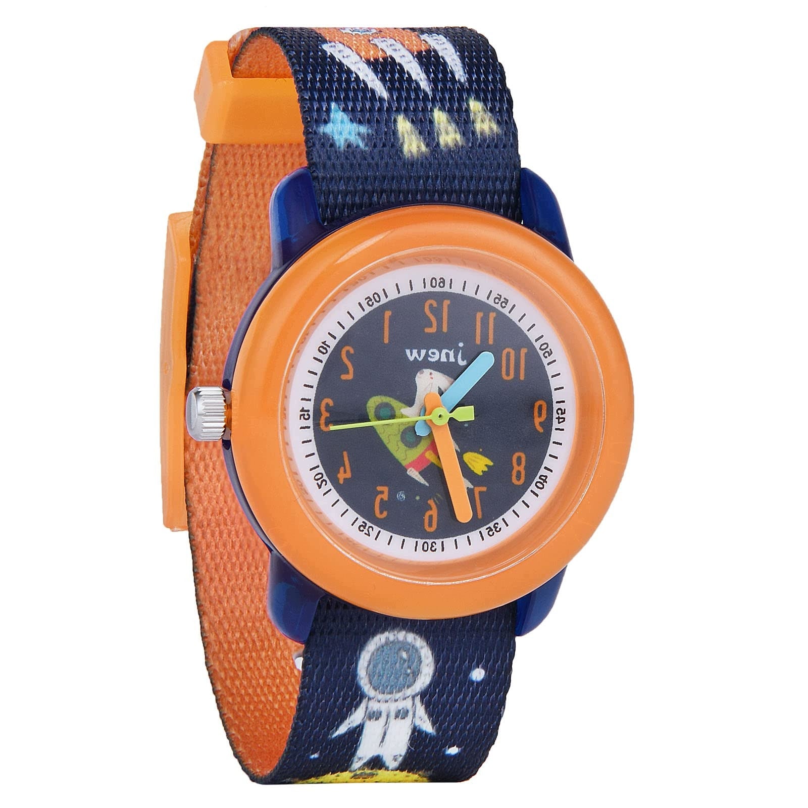 CHILDREN'S WATCH VICLOON 3-11 YEARS WATERPROOF 30M ORANGE SPACE
