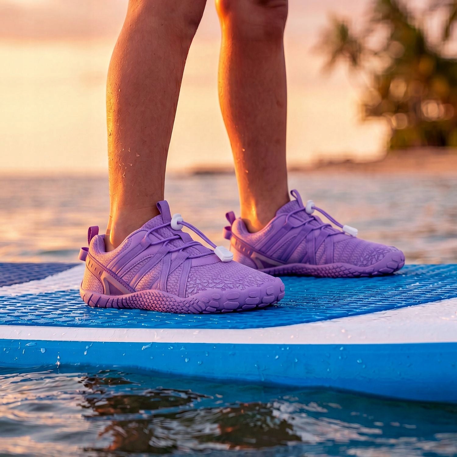 CHILDREN'S WATER SHOES JUNIOR R.27 ROCKY BEACHES QUICK-DRYING OUTTEC Model AquaTrek Junior Purple