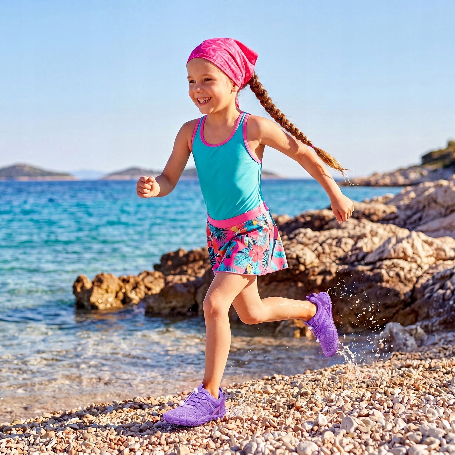 CHILDREN'S WATER SHOES JUNIOR R.27 ROCKY BEACHES QUICK-DRYING OUTTEC Packaging status original