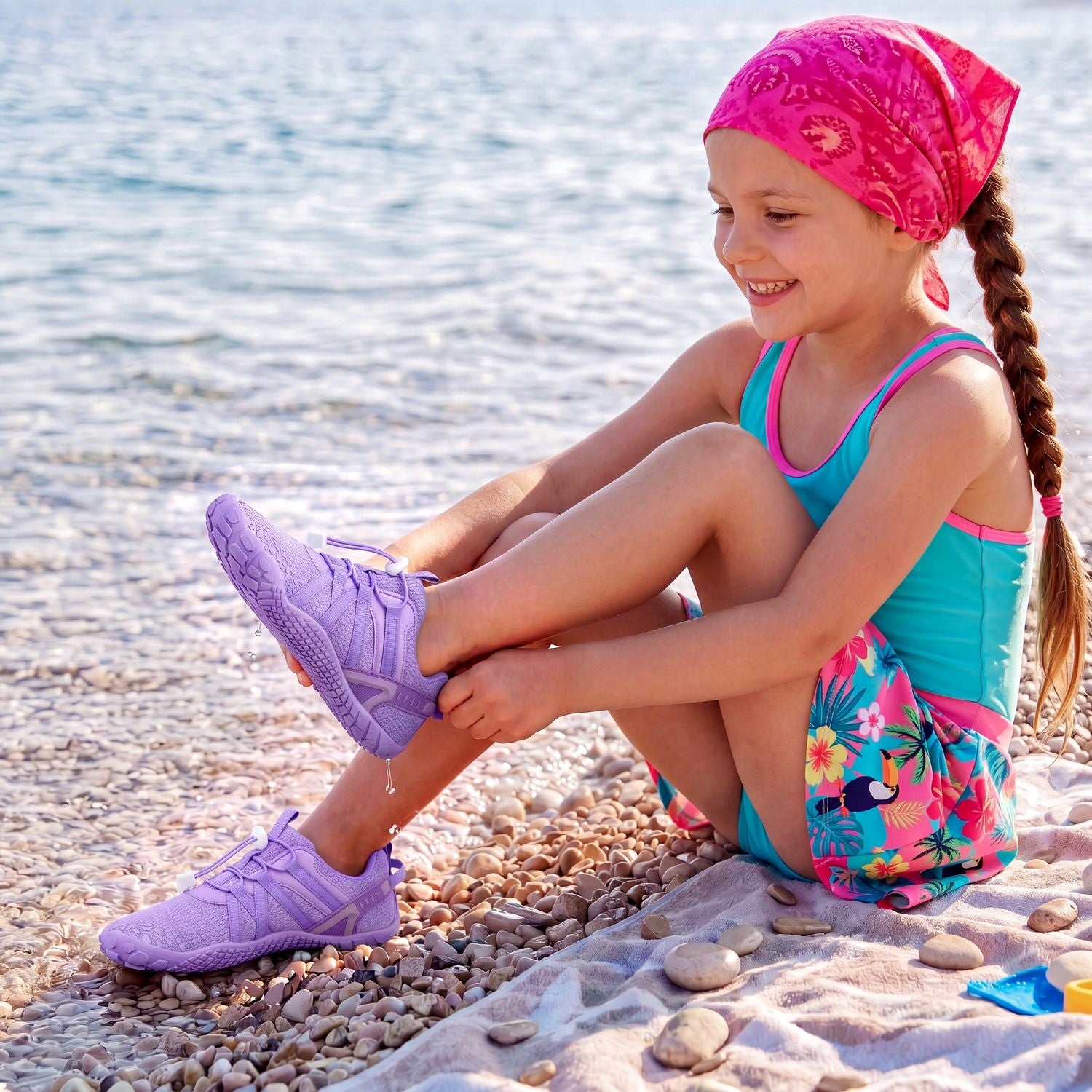 CHILDREN'S WATER SHOES JUNIOR R.27 ROCKY BEACHES QUICK-DRYING OUTTEC Size 27