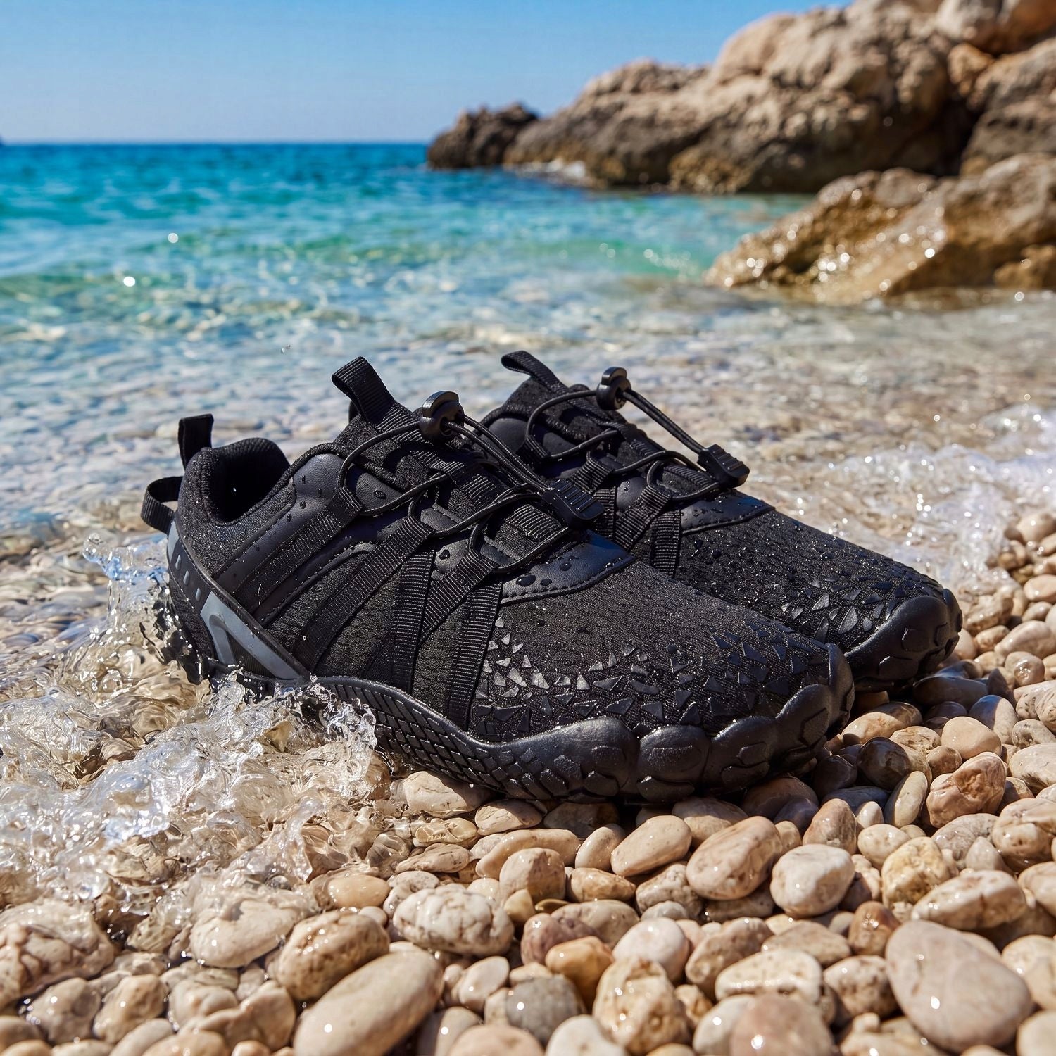 CHILDREN'S WATER SHOES R.33 ROCKY BEACHES SEA URCHIN QUICK-DRYING OUTTEC Brand Outtec