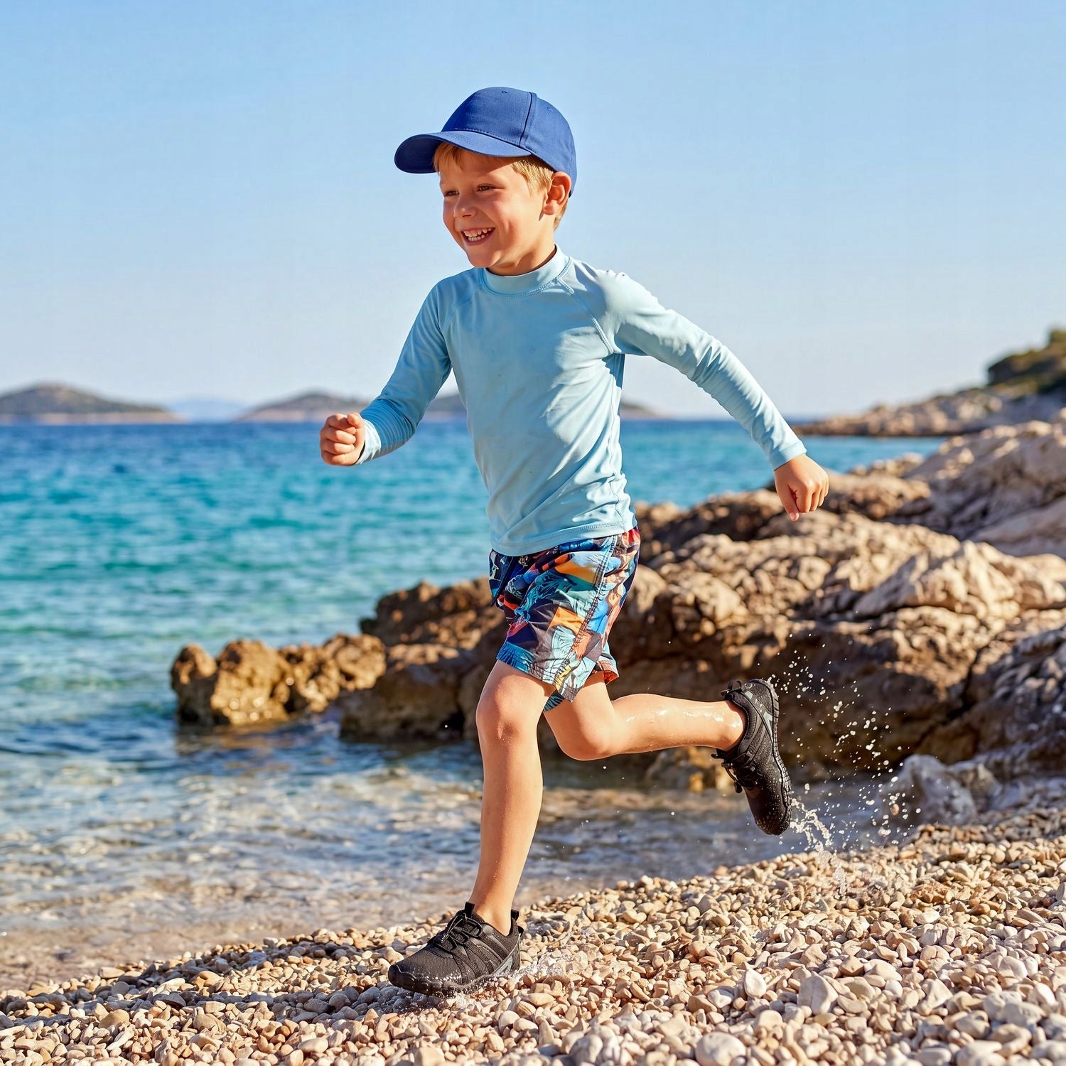 CHILDREN'S WATER SHOES R.33 ROCKY BEACHES SEA URCHIN QUICK-DRYING OUTTEC Packaging status original
