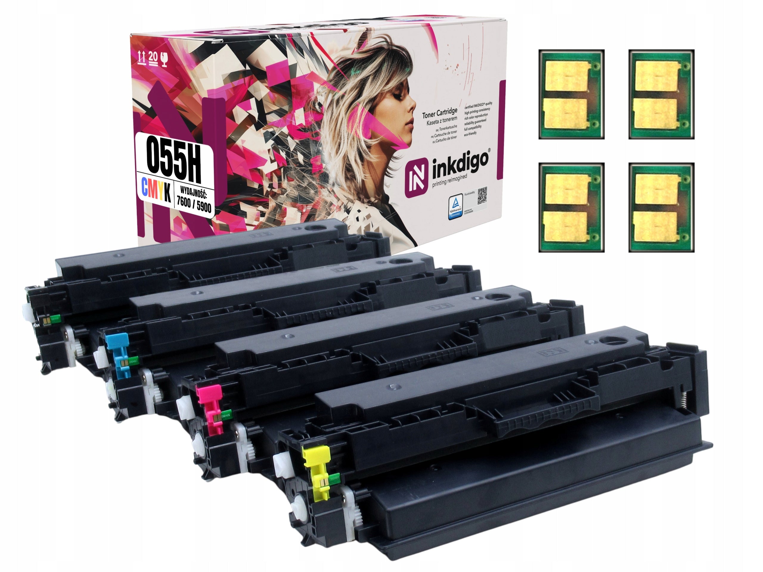 CHIP TONERS for CANON PRINTER LBP660 LBP663Cdw LBP664Cx MF742Cdw MF744Cdw