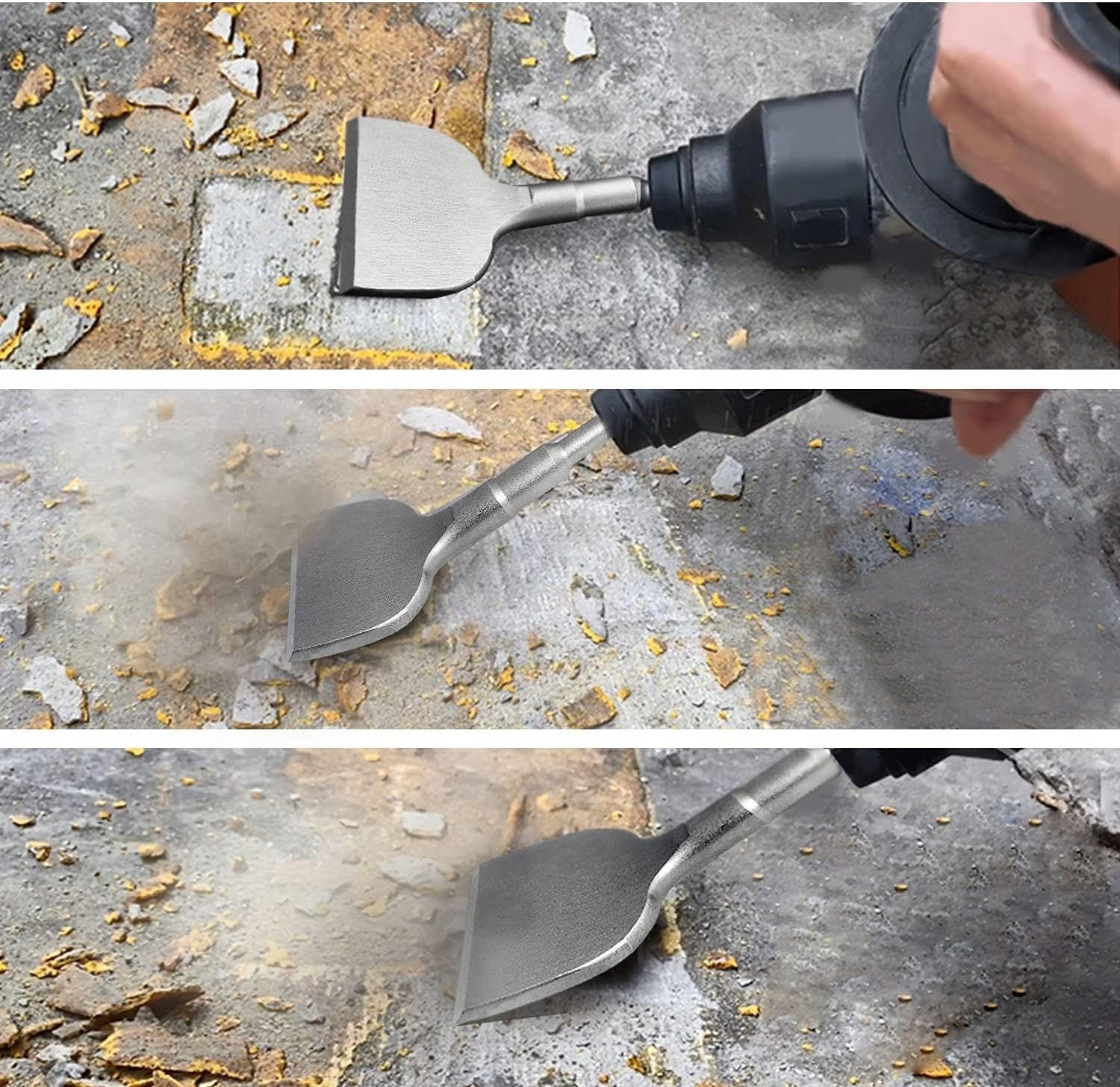 CHISEL SDS PLUS WIDE BENT FOR CONCRETE TILES SDS+ 165x75mm Brand Falon-Tech