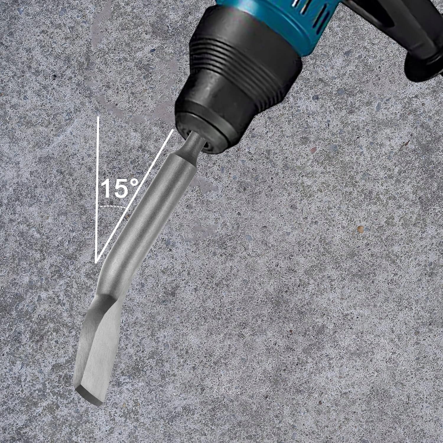 CHISEL SDS PLUS WIDE BENT FOR CONCRETE TILES SDS+ 165x75mm Handle type SDS-Plus