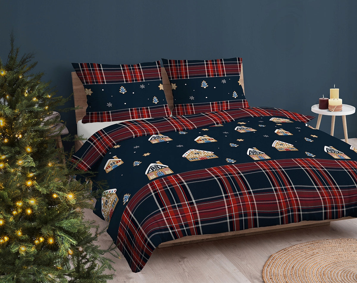 CHRISTMAS BEDDING SET 160x200 CHRISTMAS BEDDING 100% COTTON Brand Detexpol