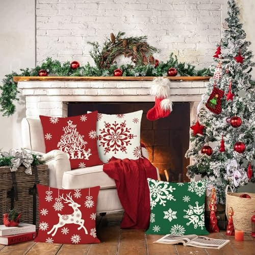 CHRISTMAS PILLOWCASES REINDEER CHRISTMAS TREE 45X45 CM polyester Manufacturer code SWC5908201199644