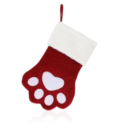 CHRISTMAS SOCKS PERSONALIZED ANIMAL PAW FOR CAT DOG Brand no brand