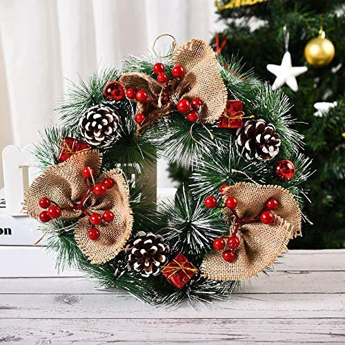 CHRISTMAS WREATH 30 CM ARTIFICIAL FOR DOOR CHRISTMAS DECORATION Brand no brand