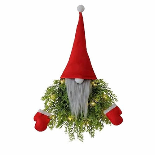 CHRISTMAS WREATH SANTA CLAUS 40X55 CM FELT DECORATION GIFT