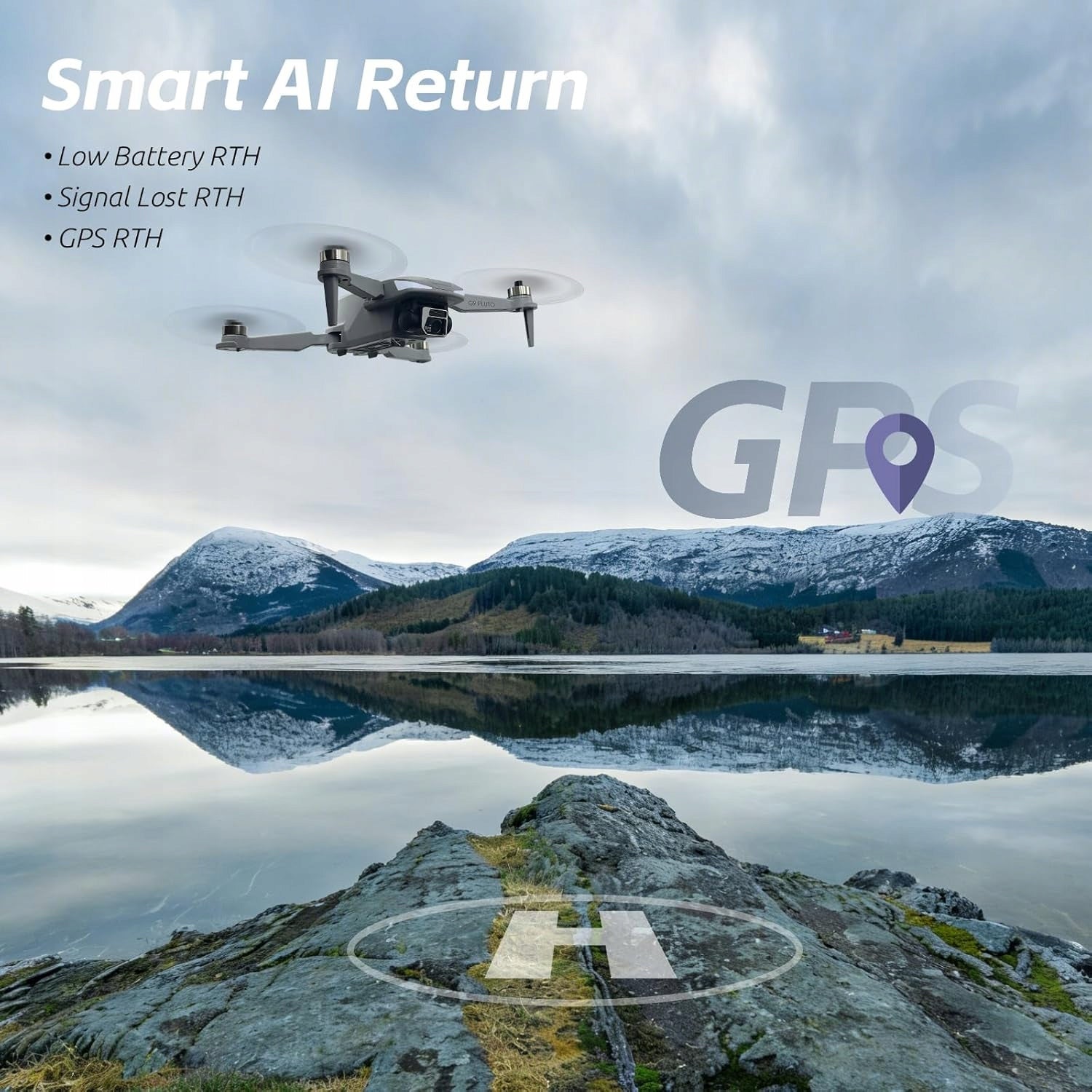 CHUBORY GPS Drone with 4K EIS RC Screen 4,5'' 3 Batteries 90 min <249 g Packaging status original