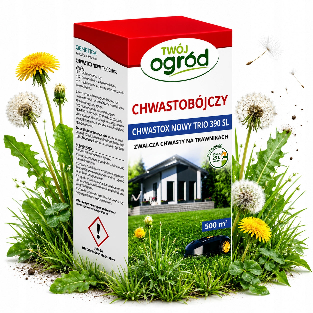 CHWASTOX weed killer for weeds in lawn WEEDS IN GRASS 200ml Packaging status original