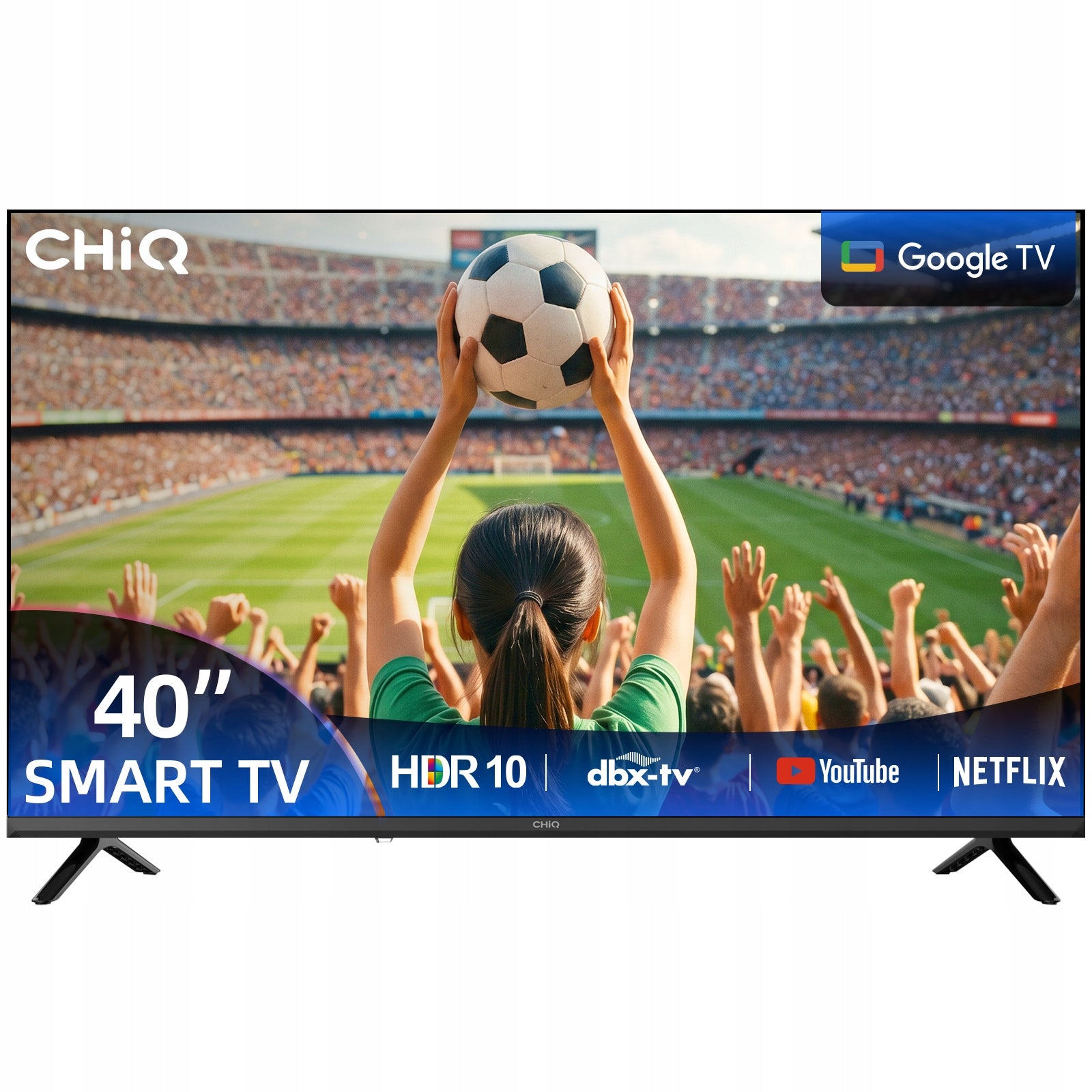 CHiQ Google TV LED 40 inch FHD 60HZ Smart TV L40FT
