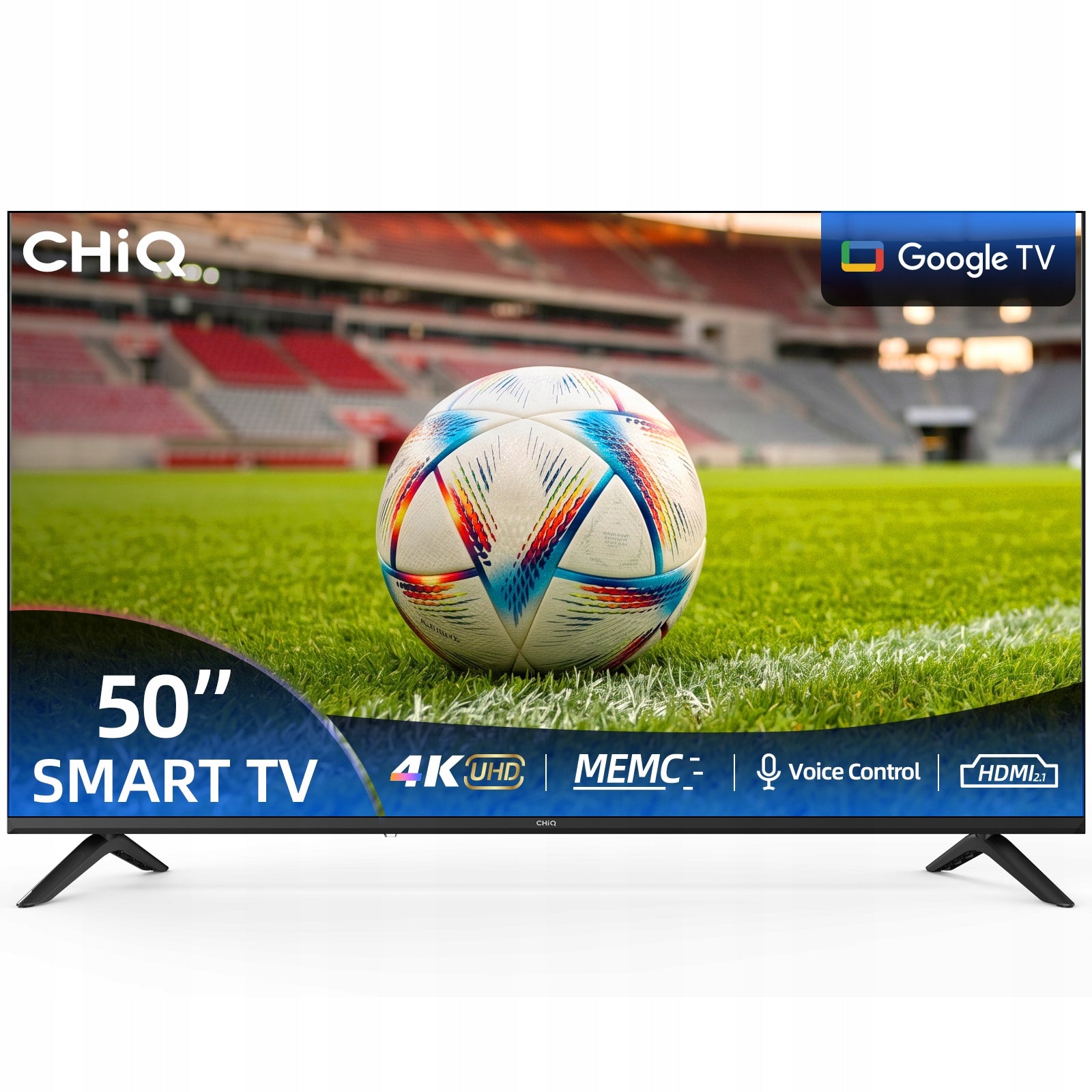 CHiQ Google TV LED 50 inch 4K UHD 60HZ Smart TV U50JD