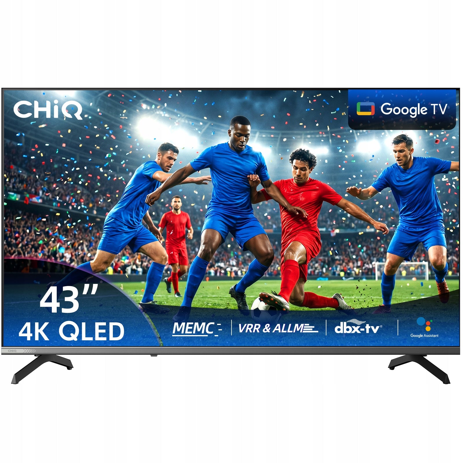 CHiQ Google TV QLED 43 inch 4K UHD U43QST