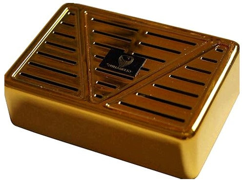 CIGAR HUMIDIFIER GERMANUS GOLD WITH CRYSTALS CONTAINER 25 CYG FOR HOME