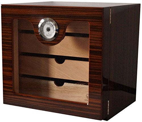 CIGAR HUMIDOR WOODEN CEDAR 100 PCS HUMIDIFIER HYGROMETER for home Brand no brand