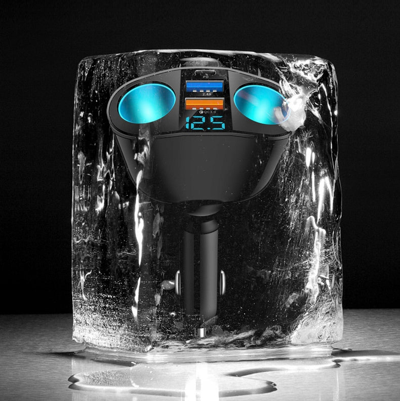 CIGARETTE LIGHTER SOCKET SPLITTER 12-24V CHARGER 2XUSB QC VOLTMETER 170W Manufacturer no brand