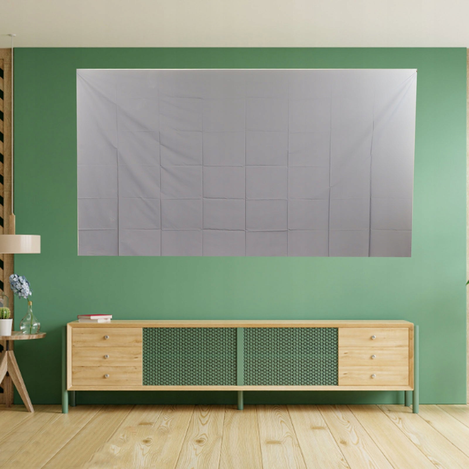 CINEMA SCREEN FABRIC FOR PROJECTION SCREEN FOLDABLE 120 INCHES Brand no brand