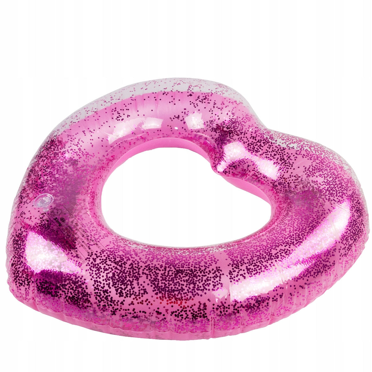 CIRCLE INFLATABLE FOR SWIMMING HEART CIRCLE BEACH HEART POOL WITH GLITTER Model TG64229