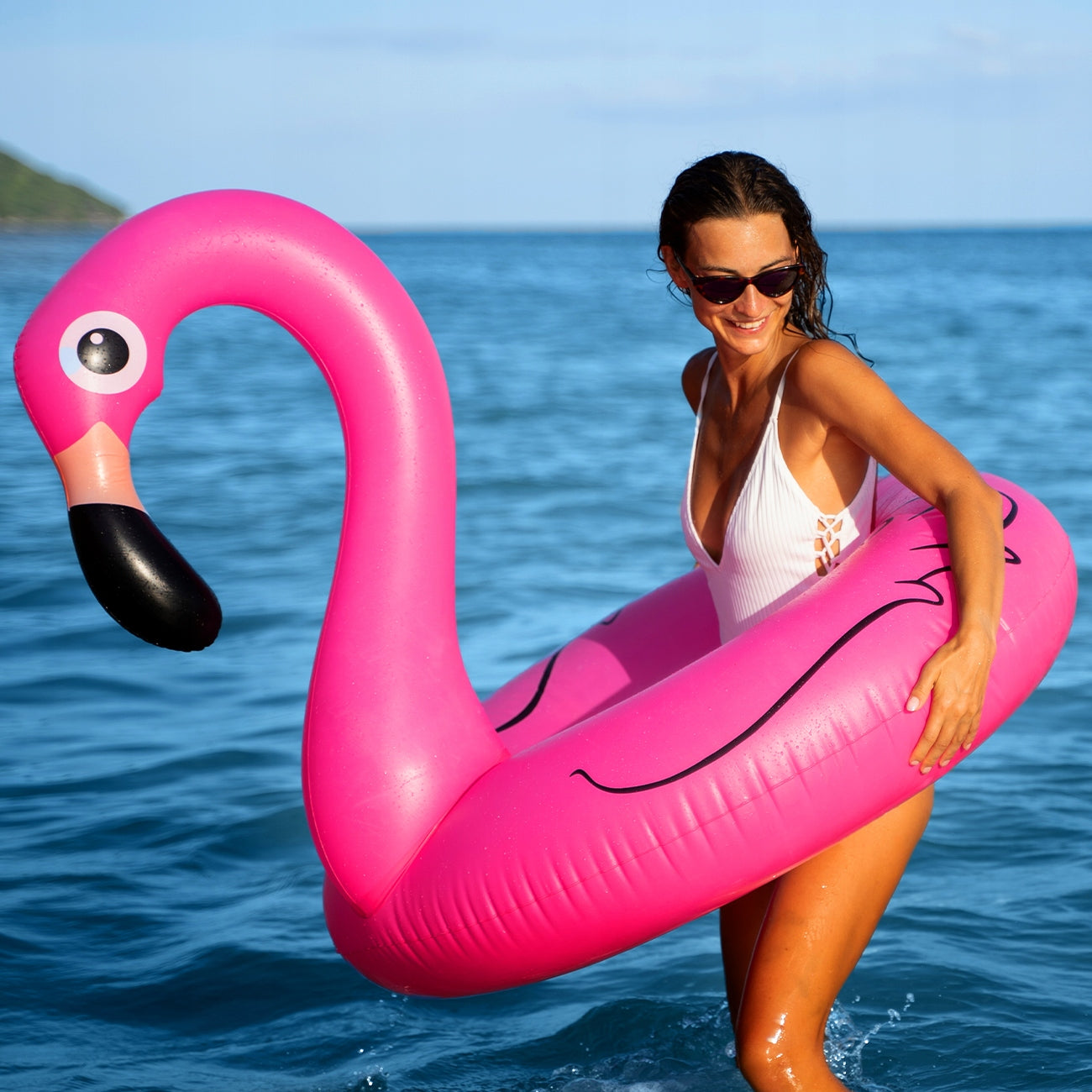 CIRCLE INFLATABLE FOR SWIMMING WATER MATTRESS INFLATABLE FLAMINGO CIRCLE 120CM XXL EAN (GTIN) 5906647728411