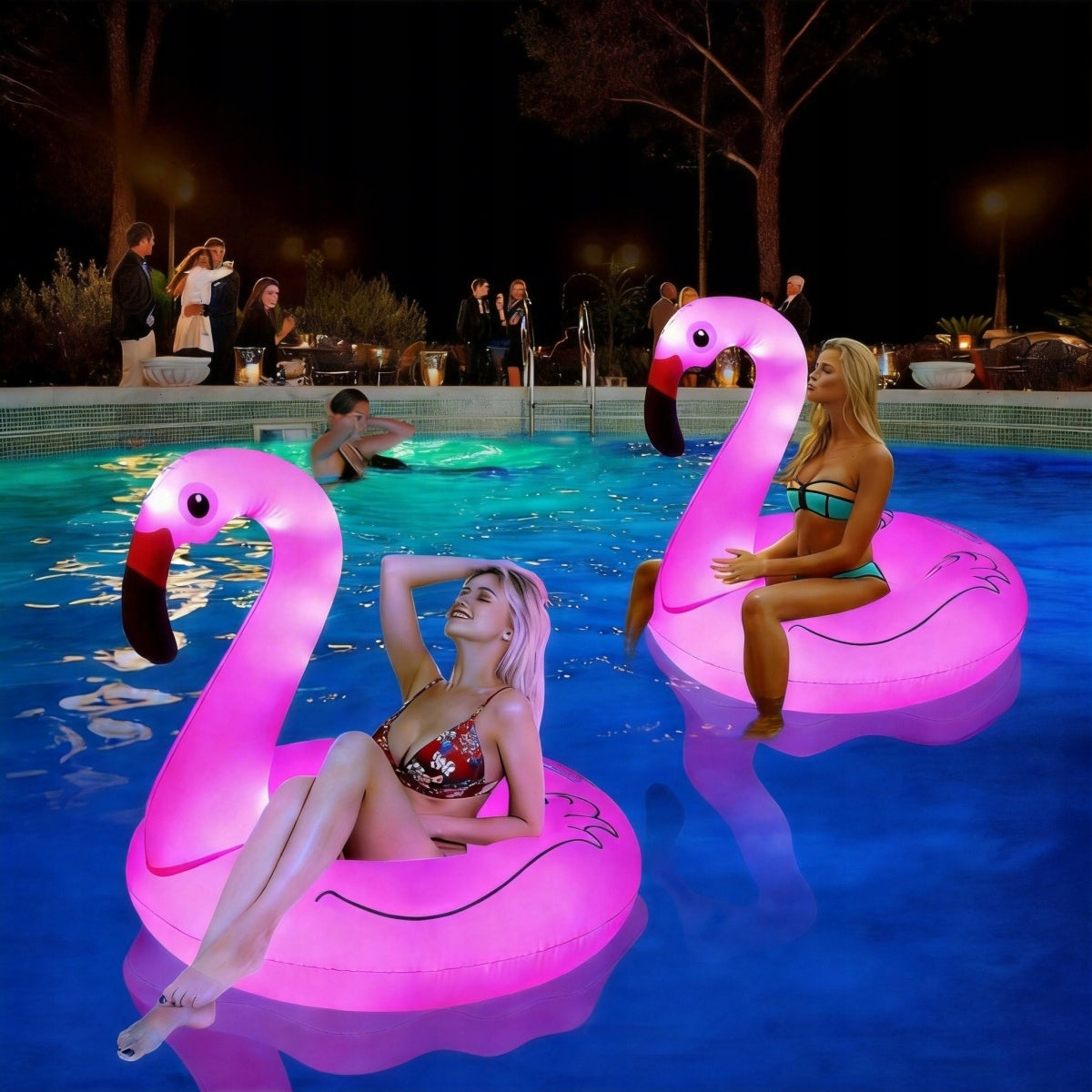 CIRCLE INFLATABLE FOR SWIMMING WATER MATTRESS INFLATABLE FLAMINGO CIRCLE 90CM XXL Product width 90 cm