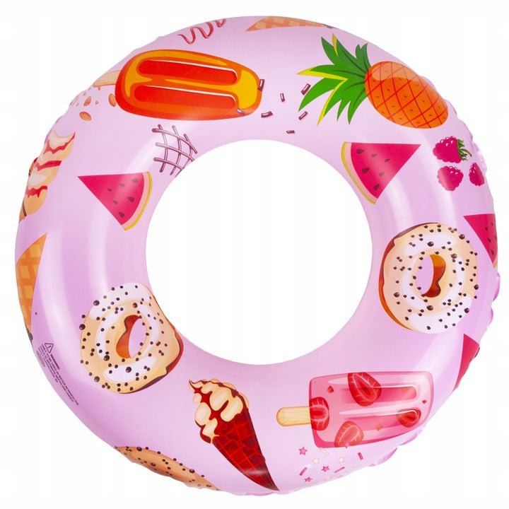 CIRCLE INFLATABLE SWIMMING BEACH CIRCLE FOR SWIMMING POOL SEA PINK CHILDREN