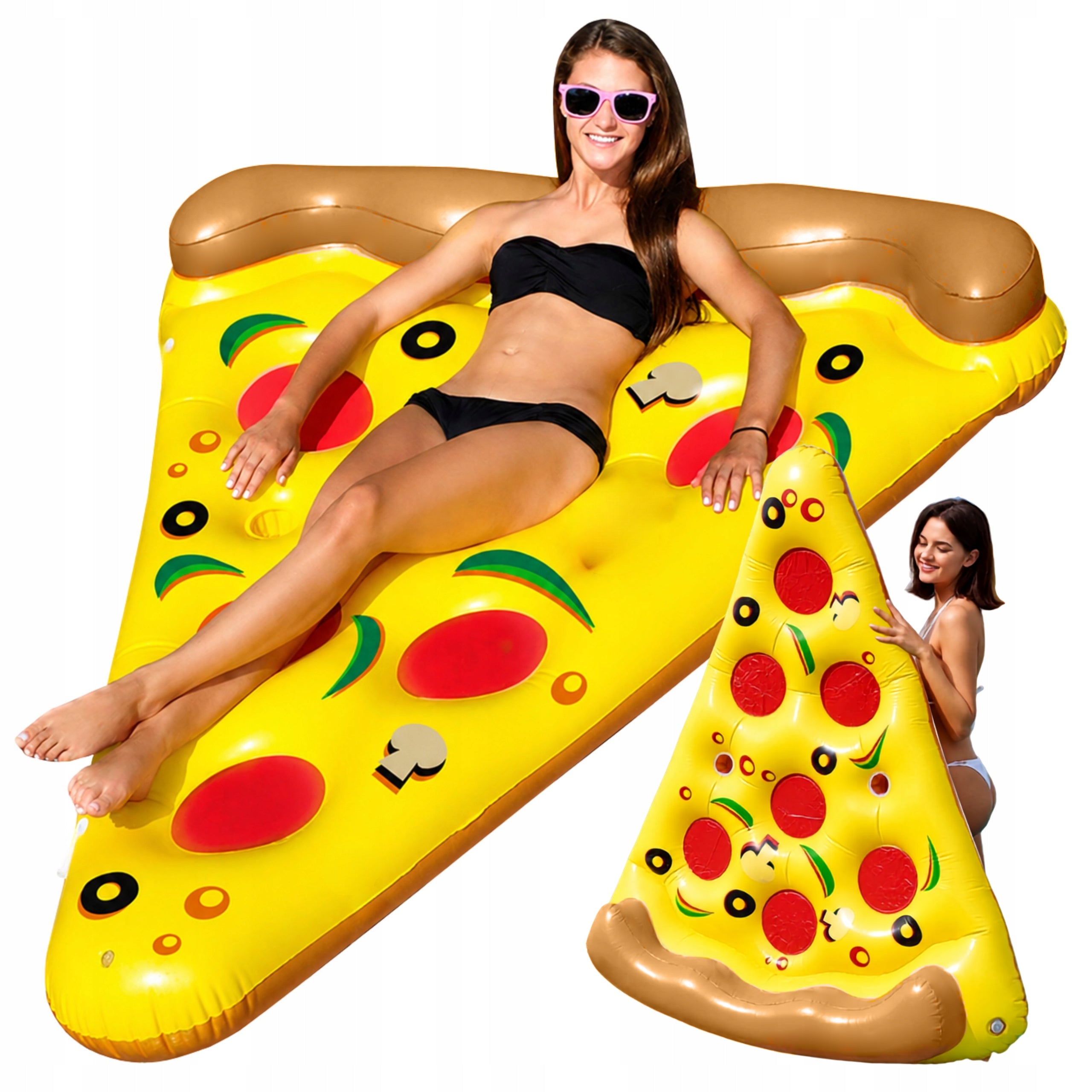 CIRCLE INFLATABLE SWIMMING POOL MATTRESS INFLATABLE PIZZA LARGE 160CM