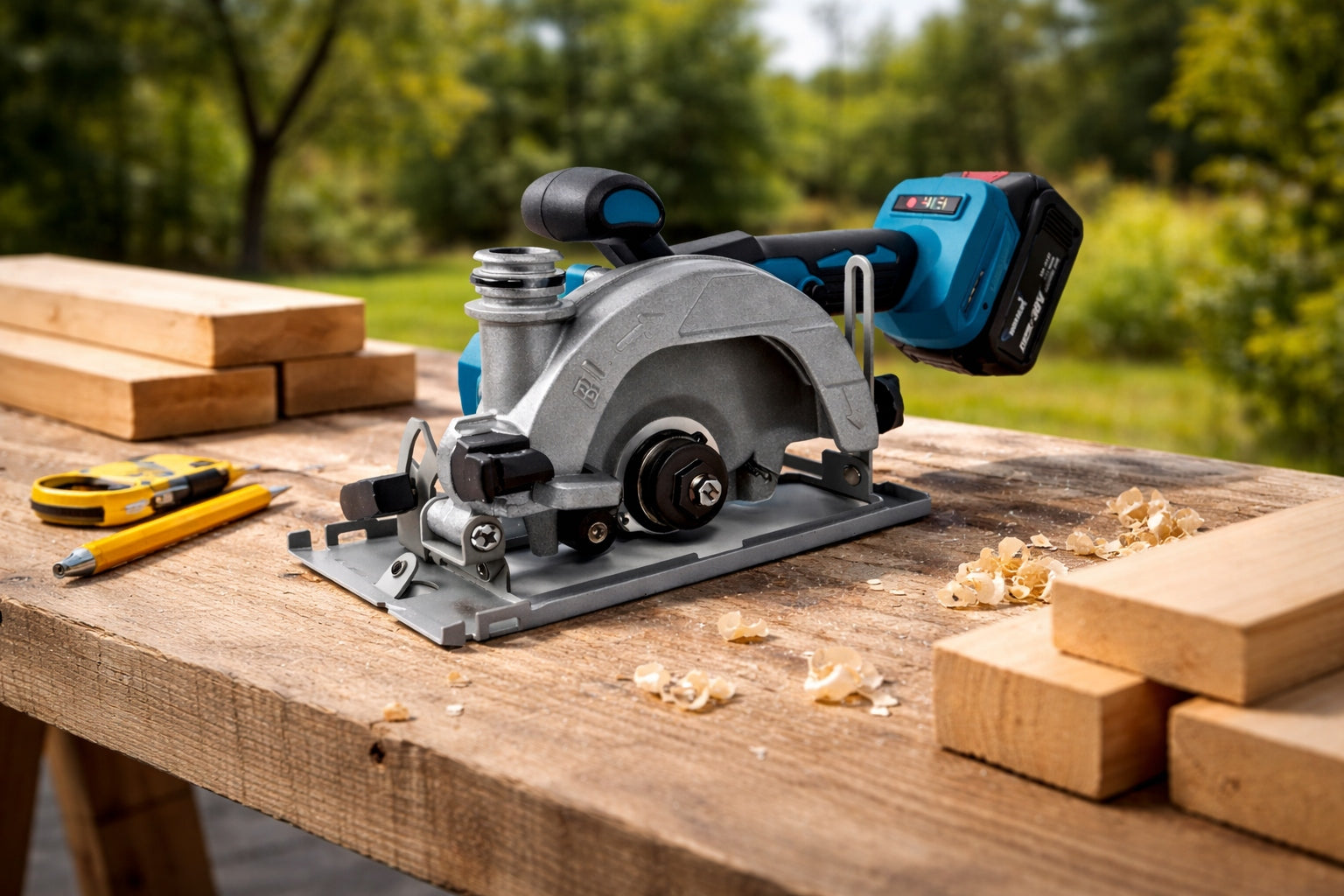 CIRCULAR SAW 150MM BRUSHLESS POWERFUL 36V CORDLESS FOR WOOD PRO Saw bore diameter 20 mm
