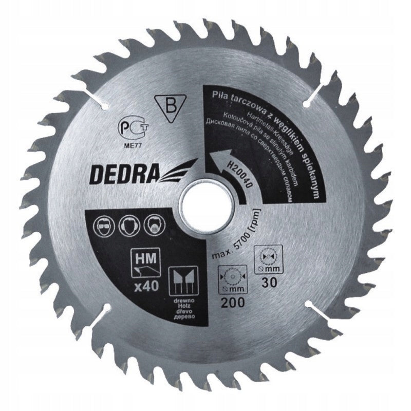 CIRCULAR SAW 210x30mm disc for metal aluminium 100z DEDRA H210100