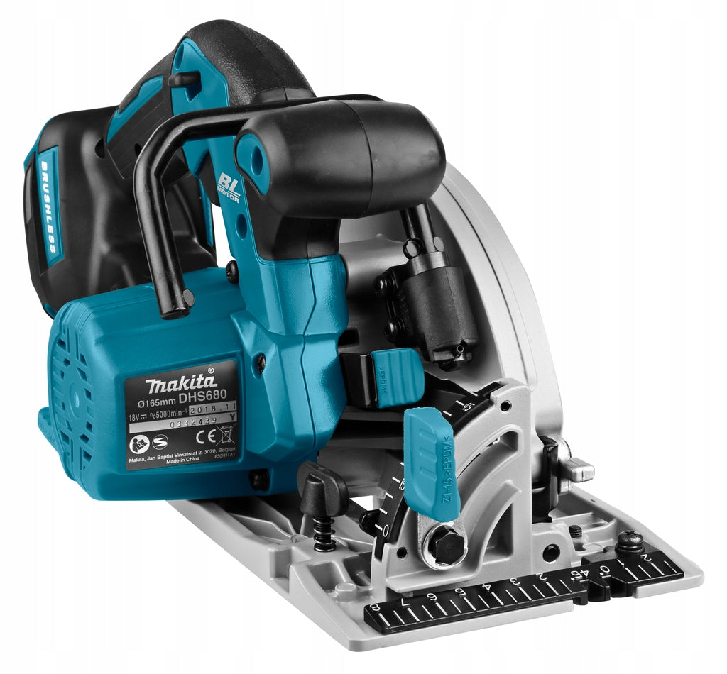 CIRCULAR SAW AKU 165MM 18V 0*AH DHS680Z MAKITA Power supply rechargeable battery