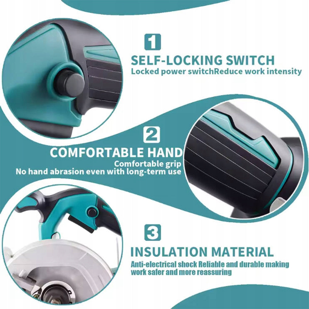 CIRCULAR SAW Brushless FOR WOOD CUTTER HAND SAW 6500 RPM 125 MM Additional information brushless motor