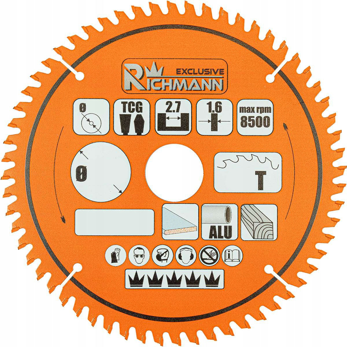 CIRCULAR SAW FOR LAMINATES ALUMINUM WOOD HDF MDF 140 MM 40 TEETH Packaging status original