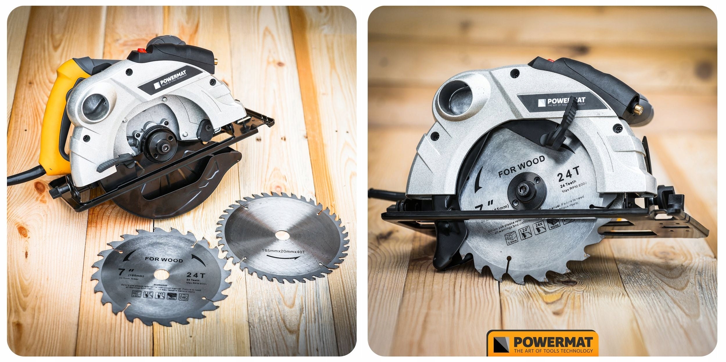 CIRCULAR SAW HAND SAW FOR WOOD WITH LASER 2250W CUTTER 185 MM Saw bore diameter 20 mm