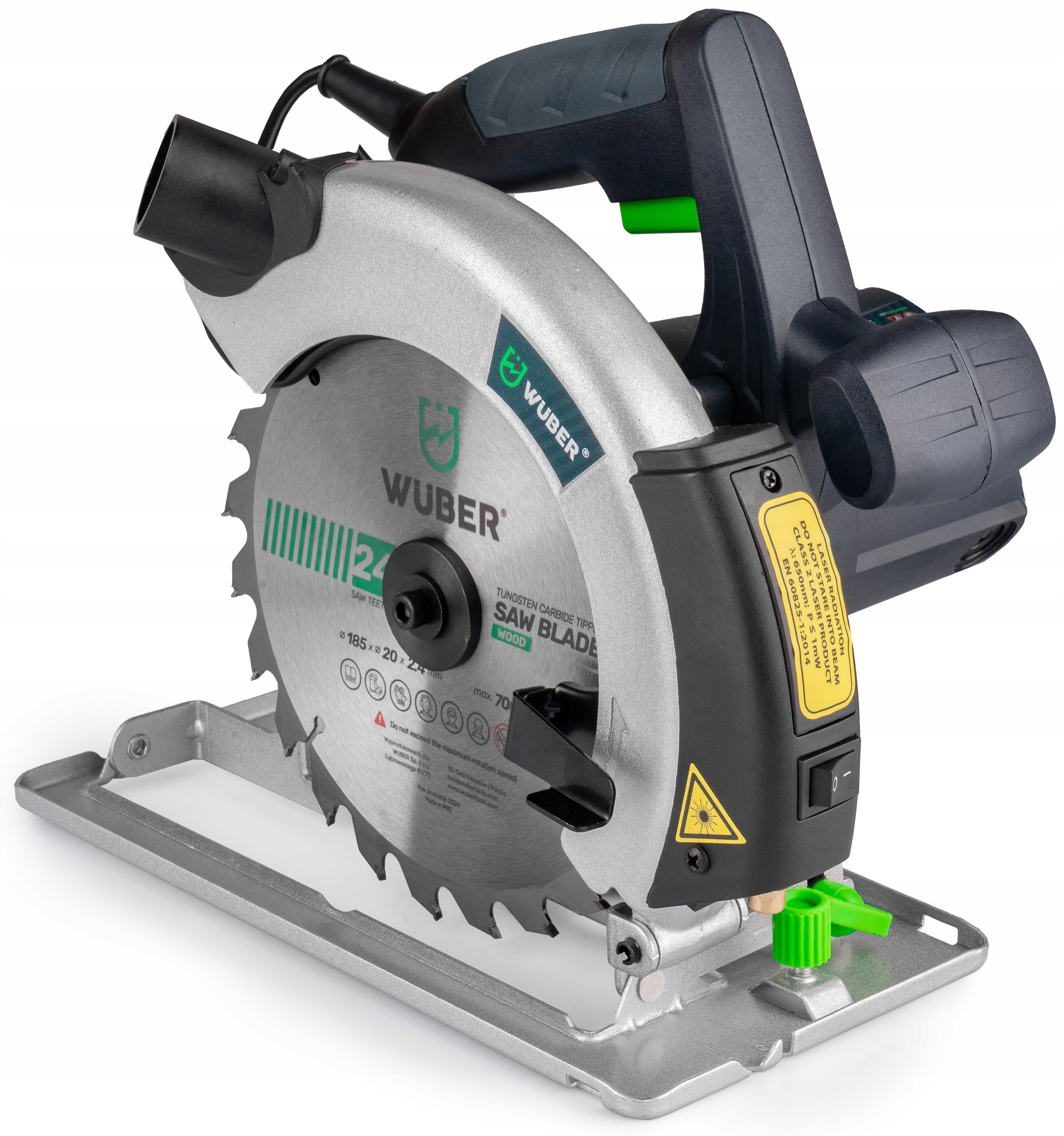 CIRCULAR SAW HAND SAW FOR WOOD WITH LASER 2400 IN STRONG Saw bore diameter 20 mm