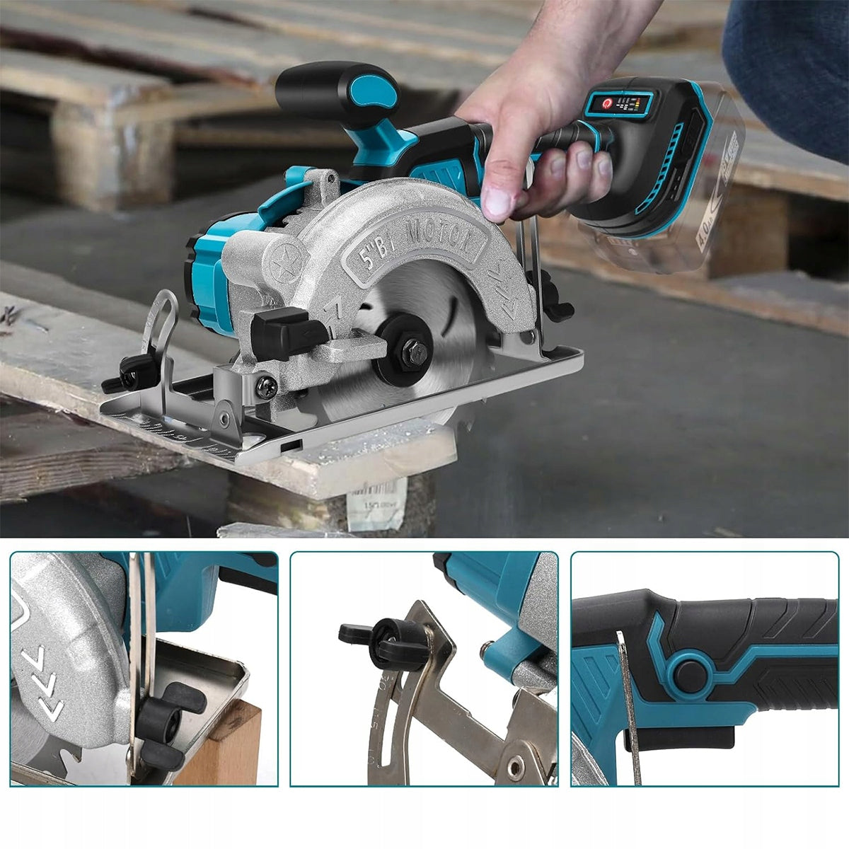 CIRCULAR SAW MANUAL CUTTER + 3 DISCS STRONG Packaging status original