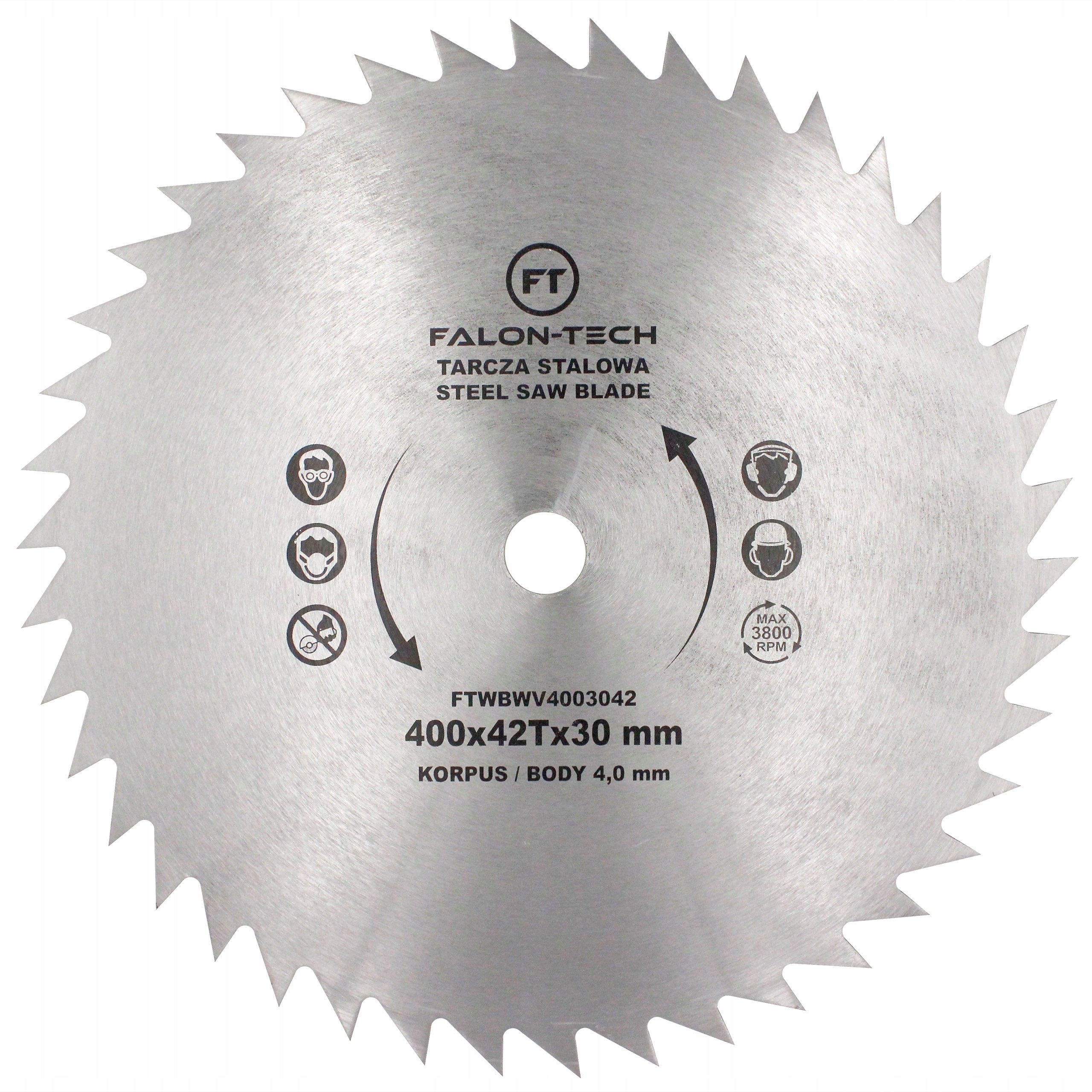 CIRCULAR SAW STEEL ORDINARY WITHOUT VISION 600x32 T42- THICK 4MM wood tree