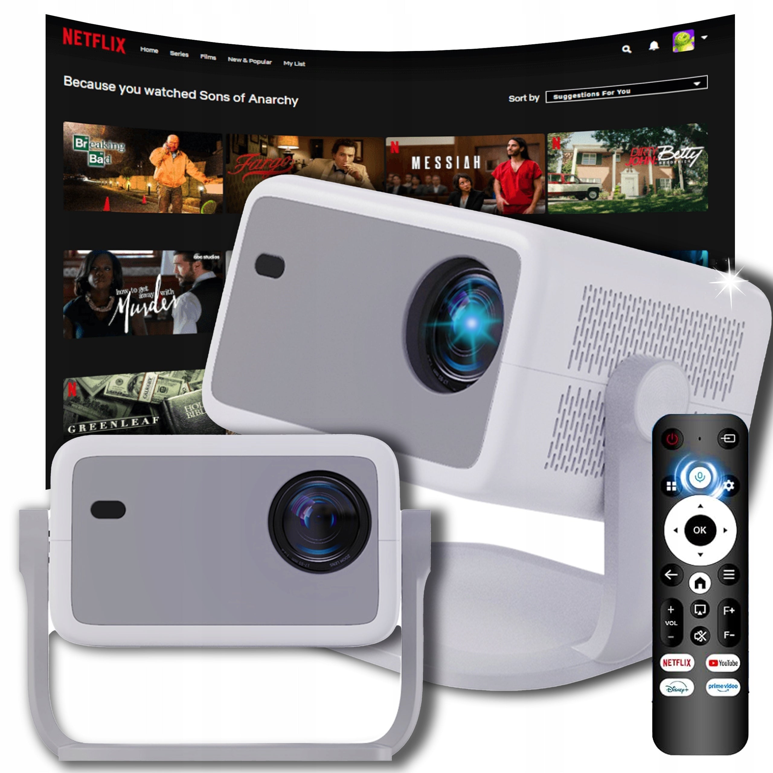CIRON TP350 Android WiFi6 LED 650 ANSI FHD 1080P Multimedia Projector