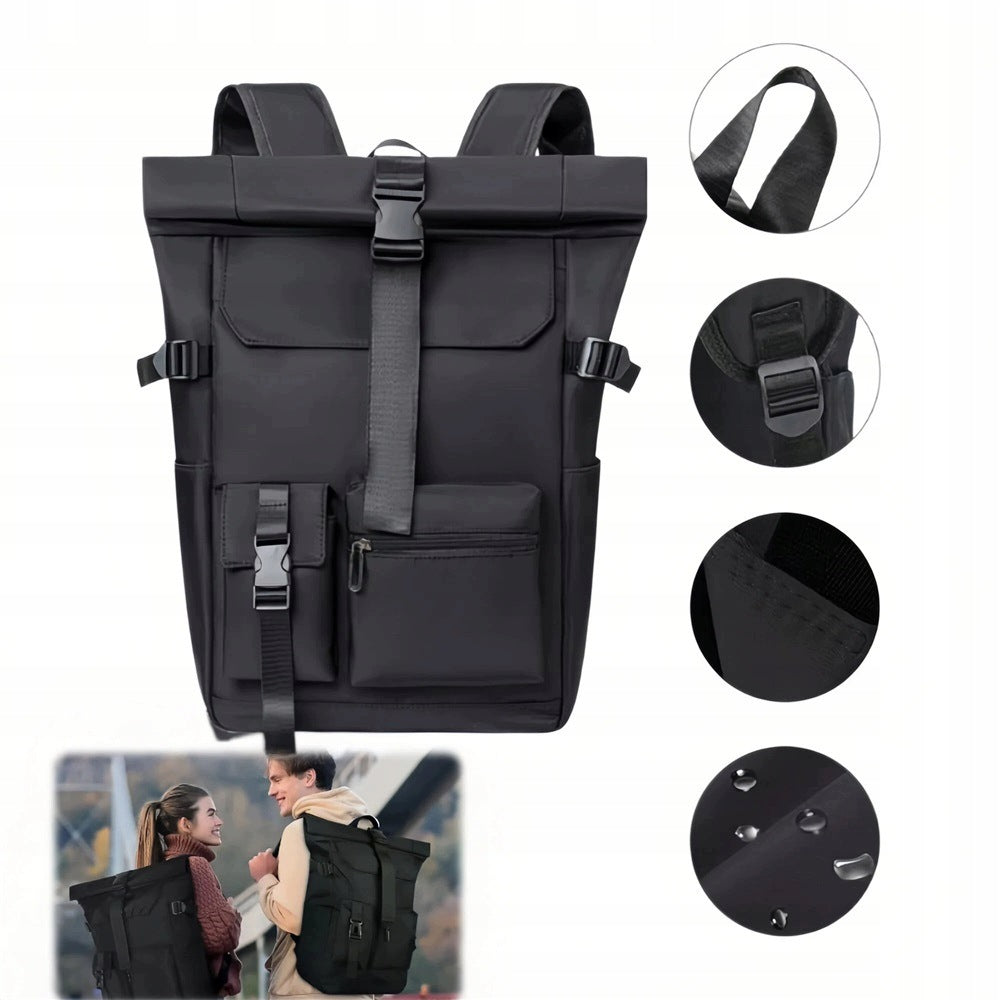 CITY BACKPACK LARGE ROLLTOP FOR LAPTOP OXFORD MEN'S WOMEN Brand no brand