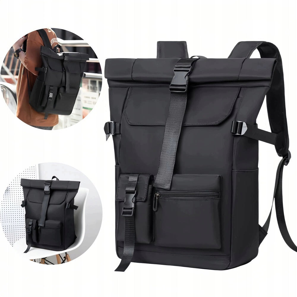 CITY BACKPACK LARGE ROLLTOP FOR LAPTOP OXFORD MEN'S WOMEN