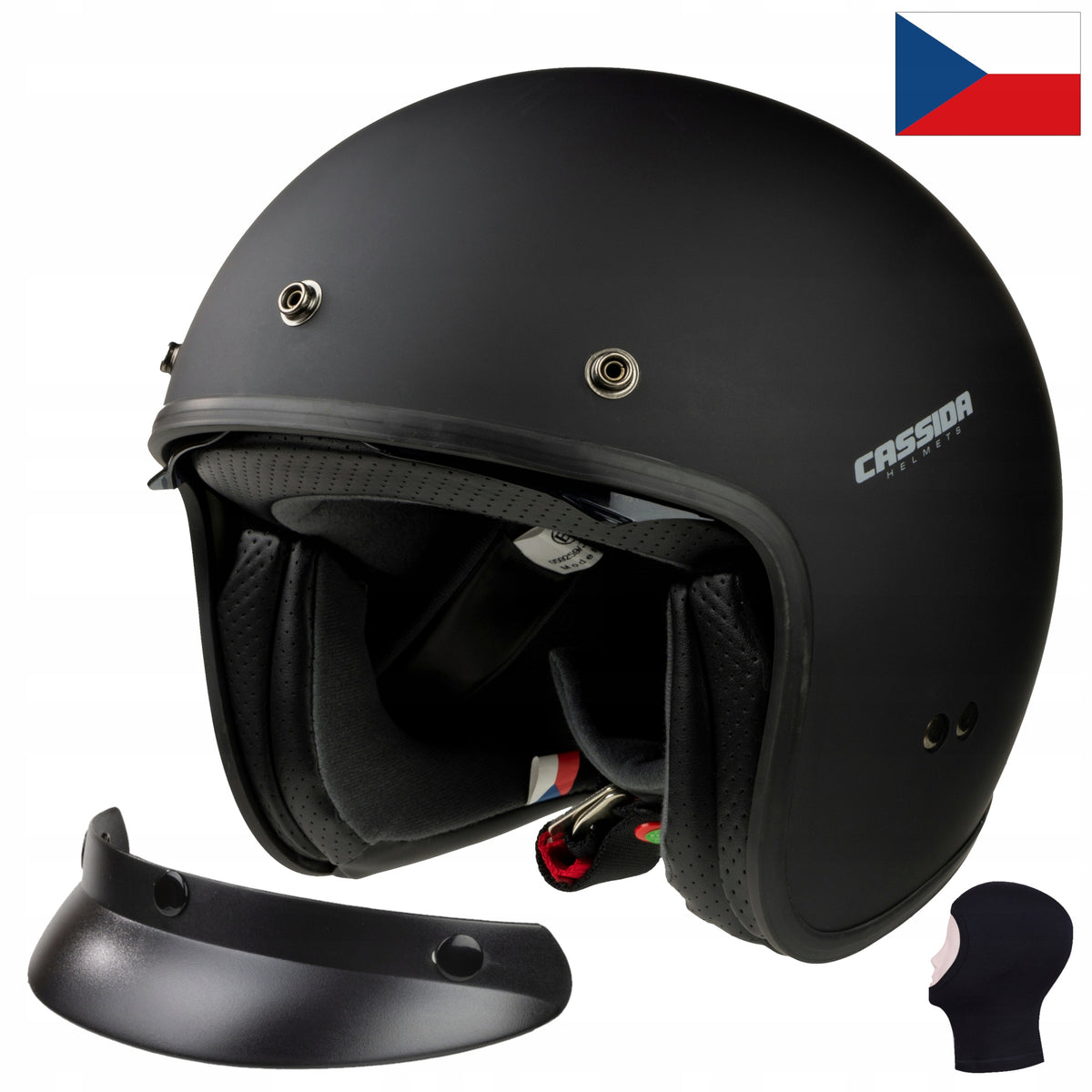 CITY MAT BLACK CASSIDA WITH VISOR AND GLASSES