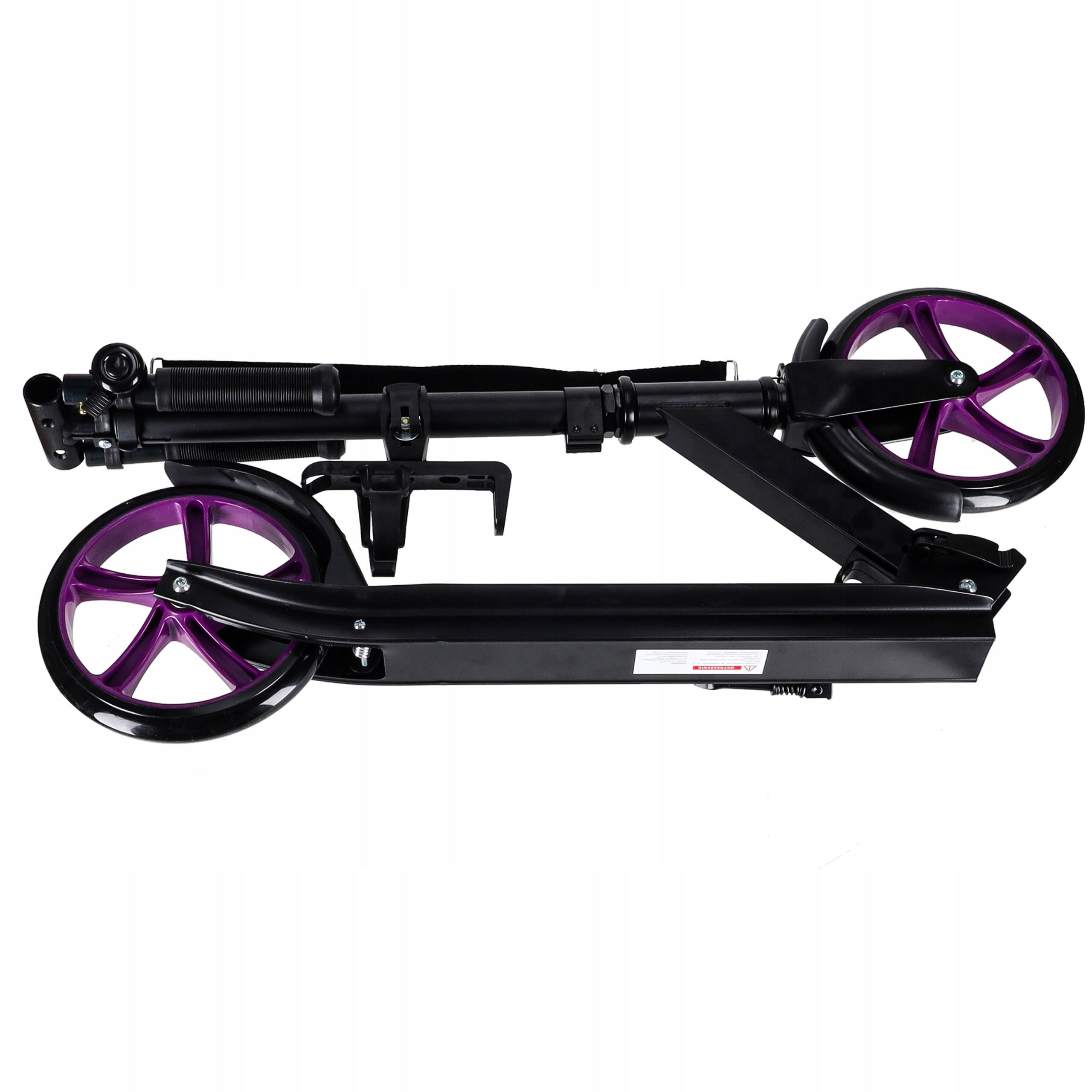 CITY SCOOTER FOLDING TWO-WHEELED LIGHT FOR CHILDREN AND ADULTS BRAKE Color black purple