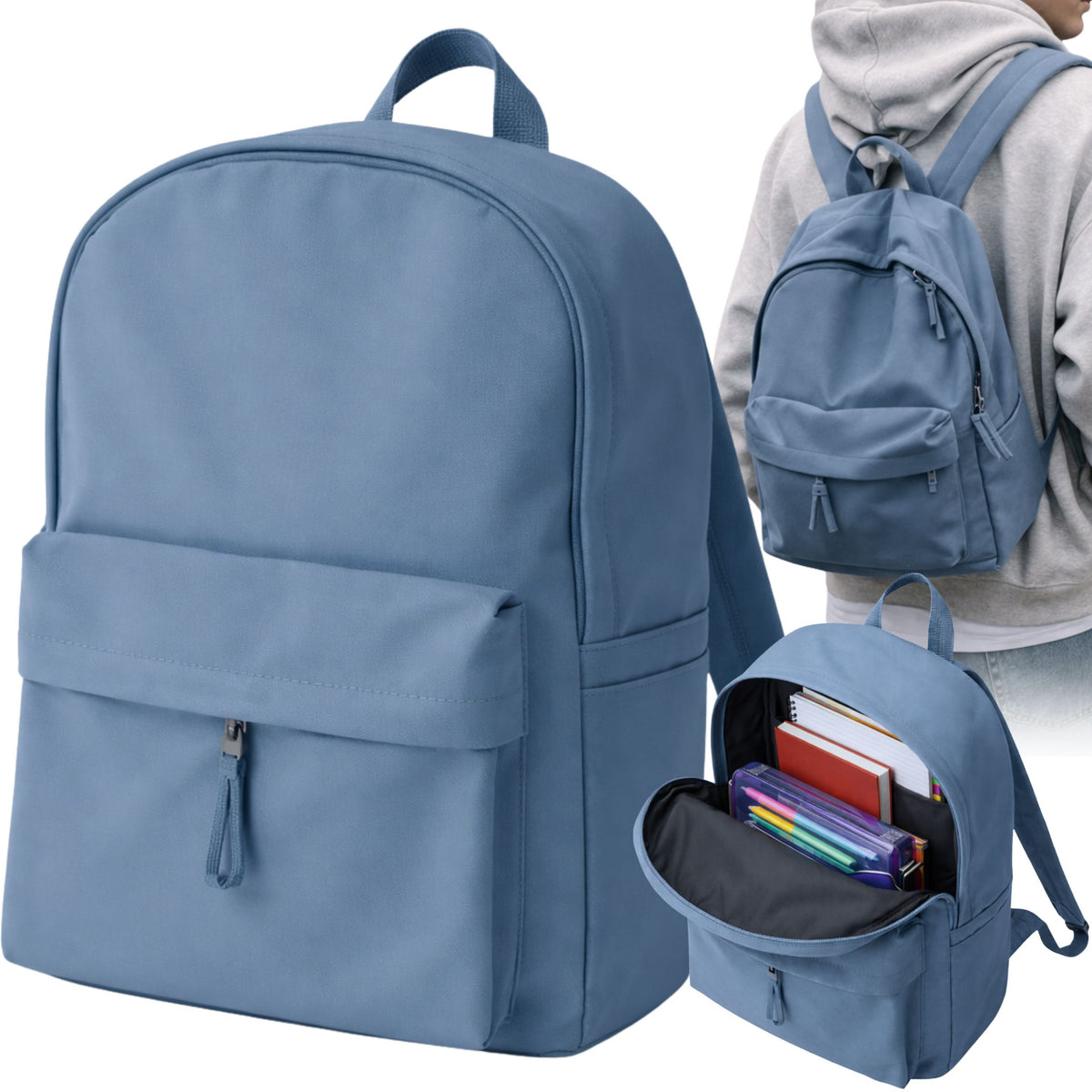 CITY YOUTH SCHOOL BACKPACK FOR SCHOOL LIGHTWEIGHT WATERPROOF BLUE