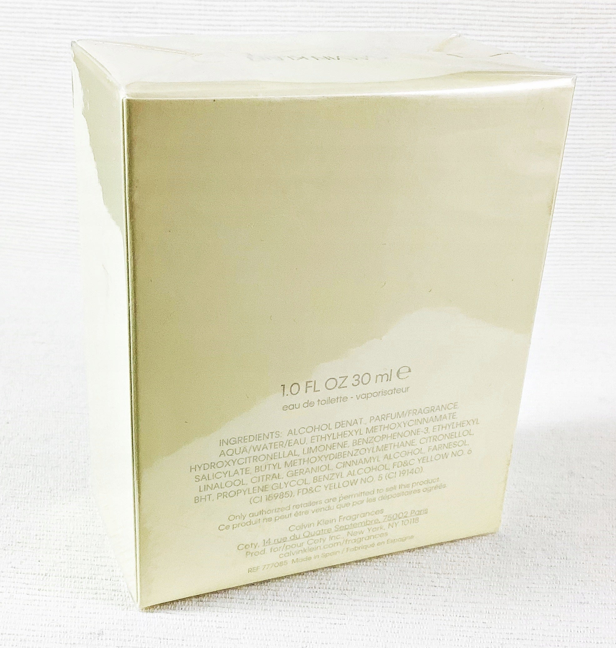 CK CALVIN KLEIN WOMEN 30 ML EAU DE TOILETTE UNIQUE Manufacturer code 3614226898579