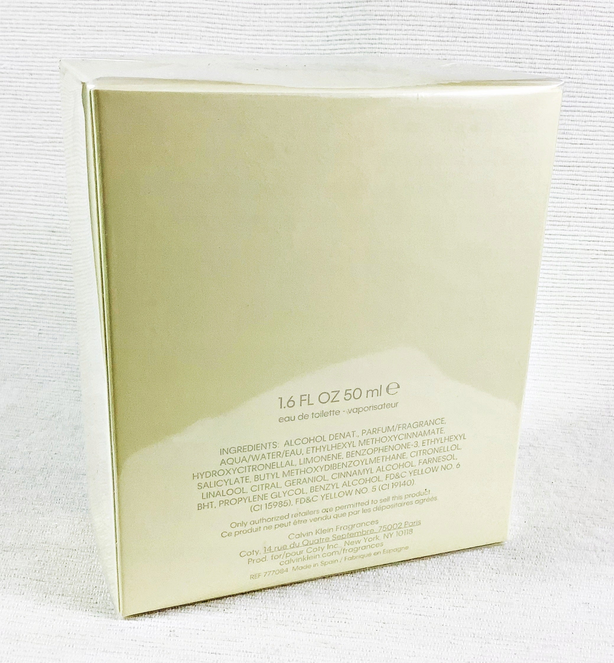 CK CALVIN KLEIN WOMEN 50 ML EAU DE TOILETTE UNIQUE Manufacturer code 65777084000