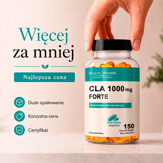 CLA 1000mg Health Vitamins 150 Capsules LINOLEIC ACID Lipids Weight Loss Packaging status original