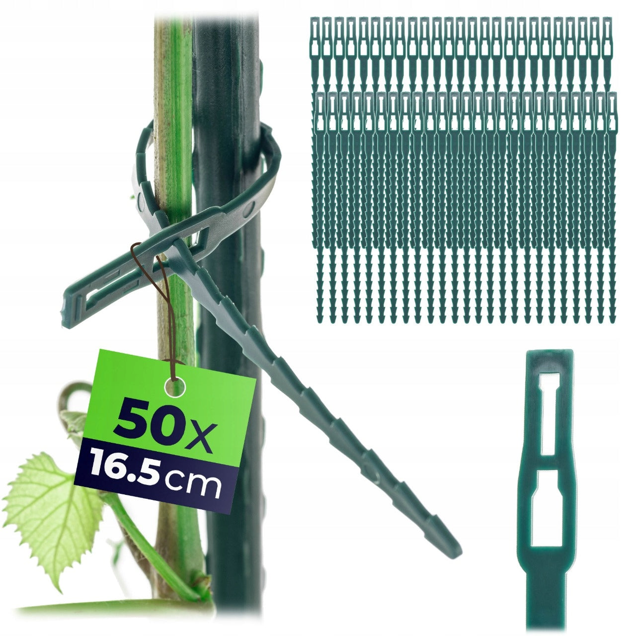 CLAMPING TIES FOR FASTENING POLE SUPPORT TIES 16.5 cm 50 pcs