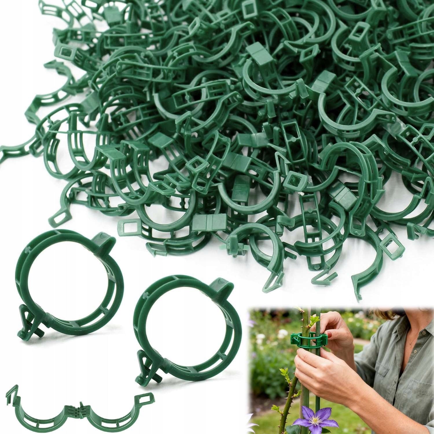CLASPS CLIPS FOR TOMATOES BEAN STEMS PLANTS 300 PCS MULTIFUNCTIONAL