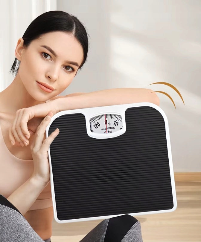 CLASSIC ANALOGUE MECHANICAL BATHROOM SCALE UP TO 130KG BLACK Packaging status original
